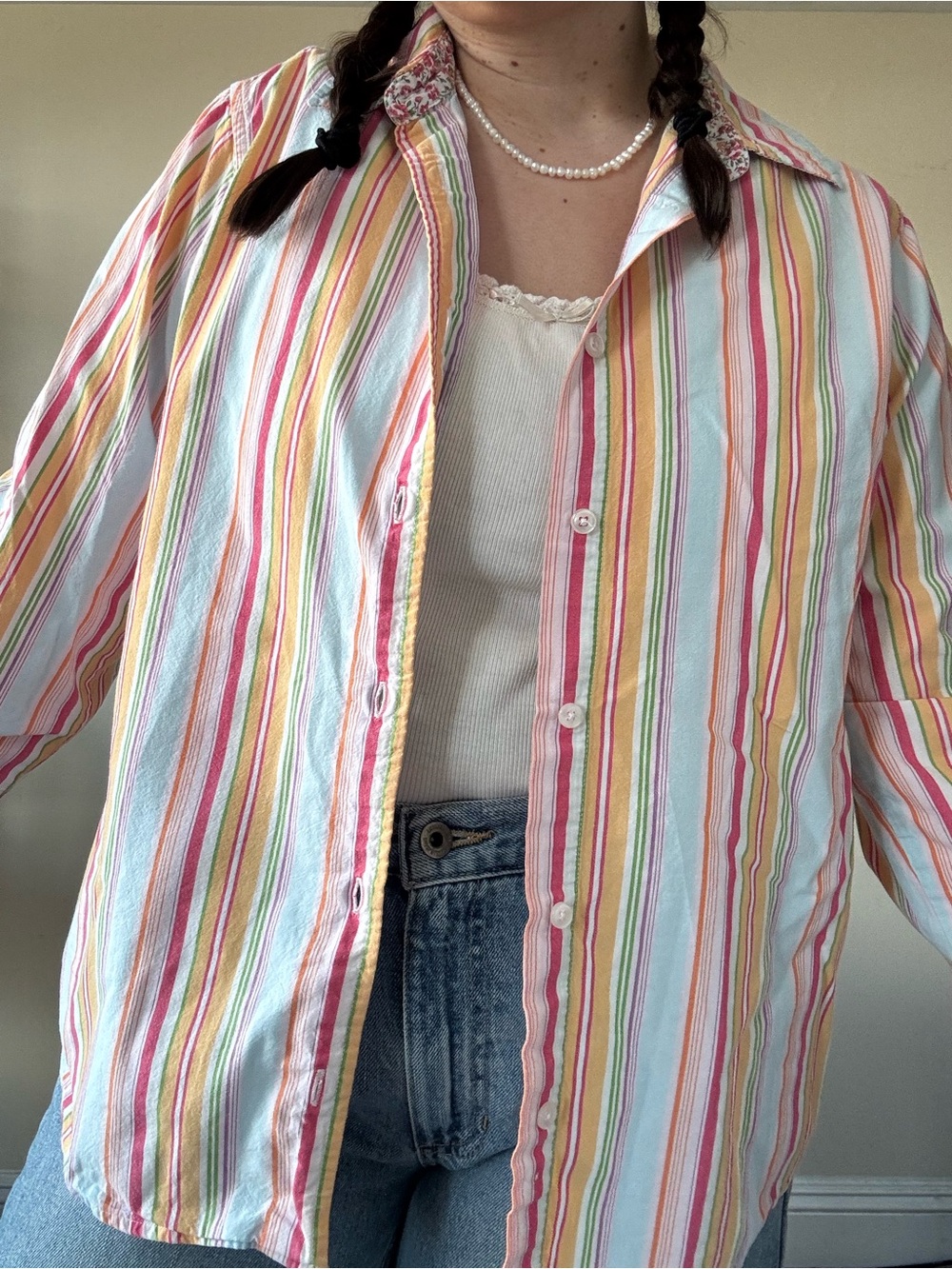 Orvis Multi-Color Striped Button-Down Shirt - Picture 2 of 8